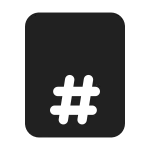 Document Page Bottom Center SVG Icon